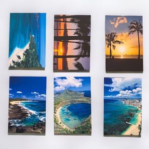 Lot of 6 Blank Oahu, Hawaii Themed Postcards